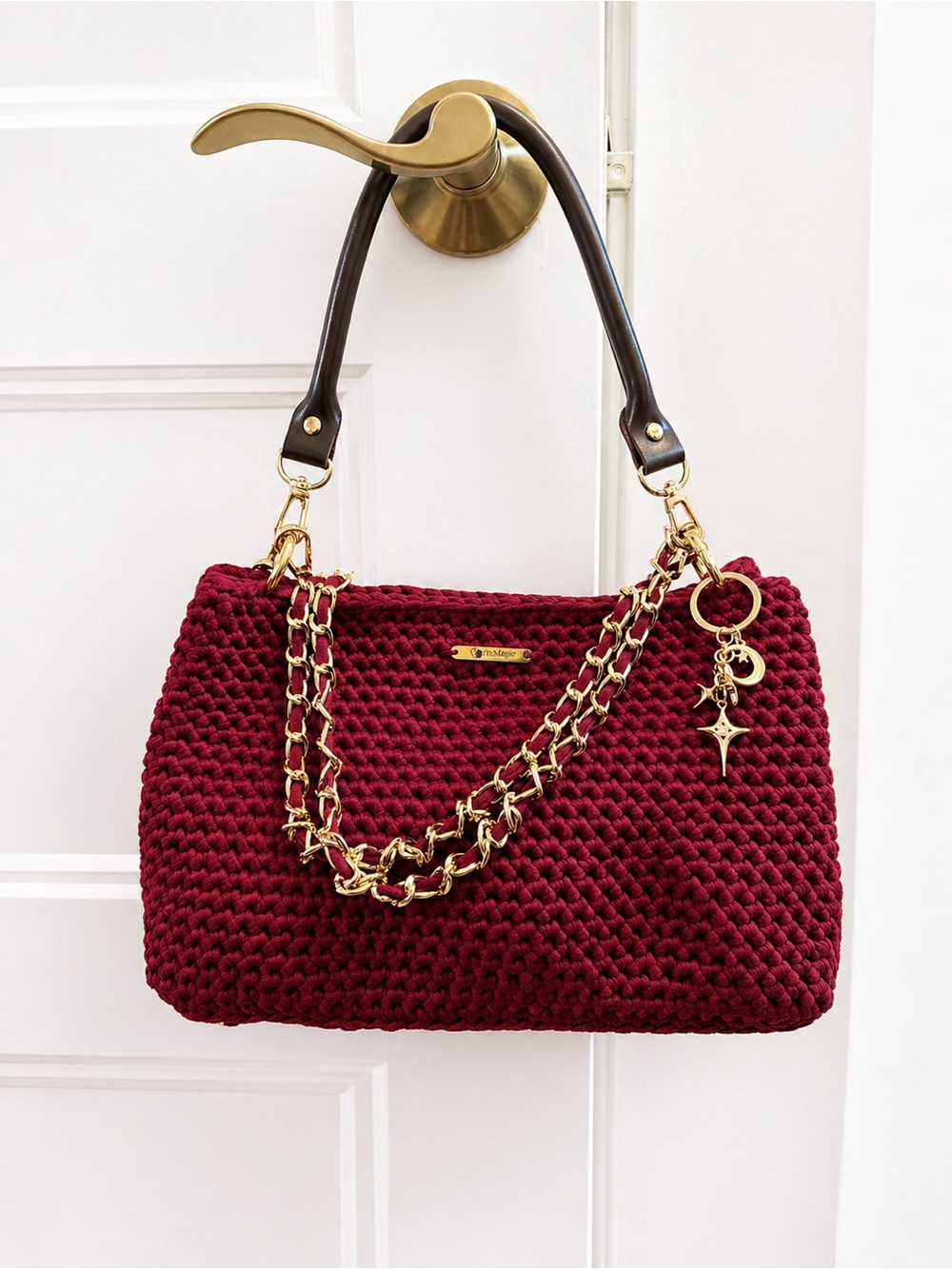 Elegant HANDMADE Crochet purse made by Yarn Magic Collective